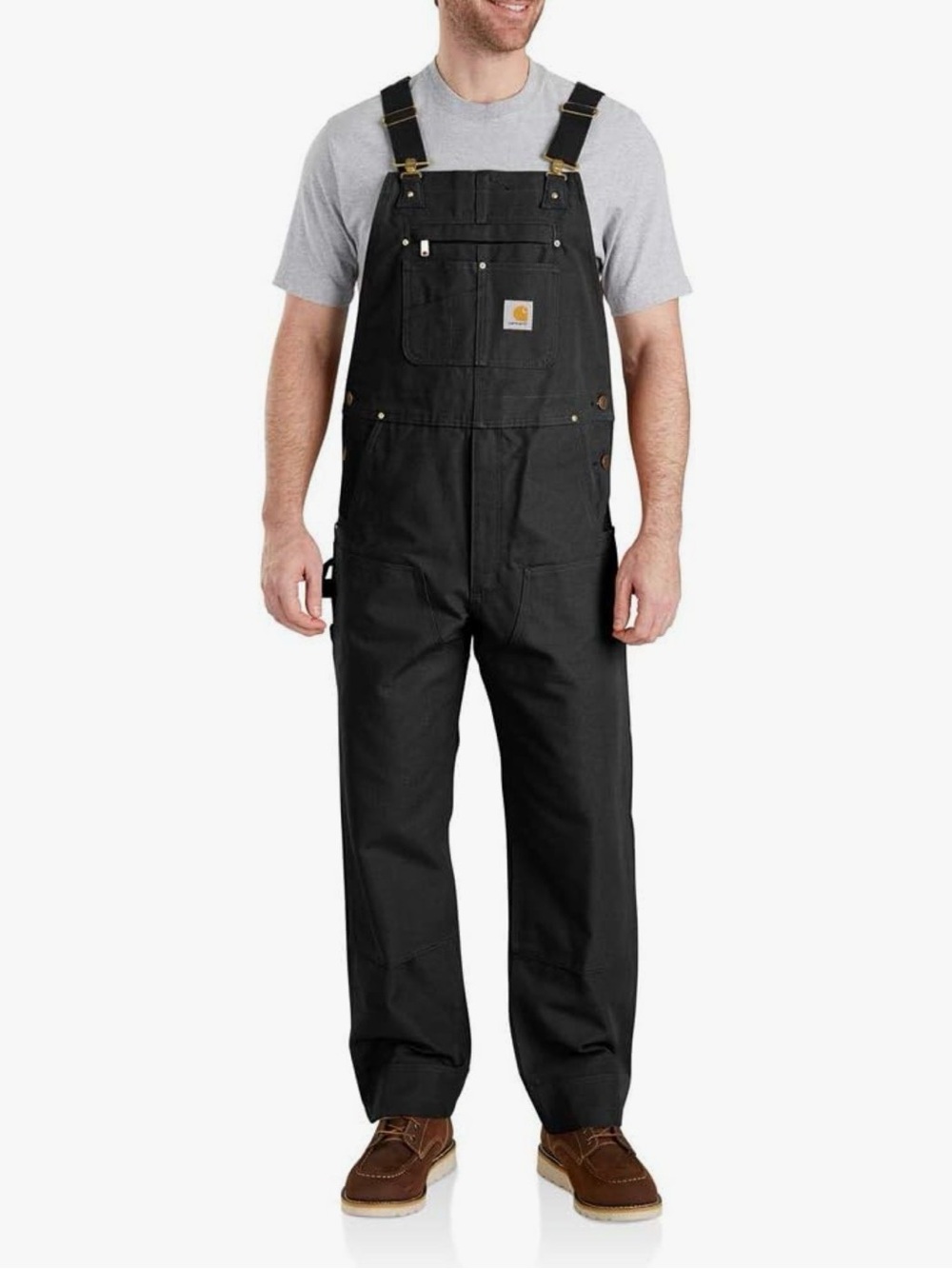 NEW WITH TAGS Carhartt Men's Relaxed Fit Duck Bib Overall - Black 36W x 36L